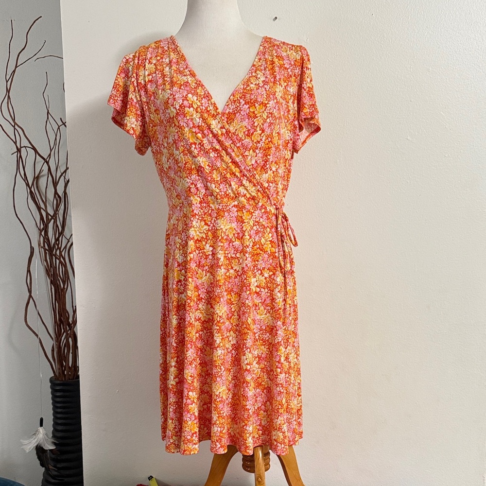 Floral Wrap Dress